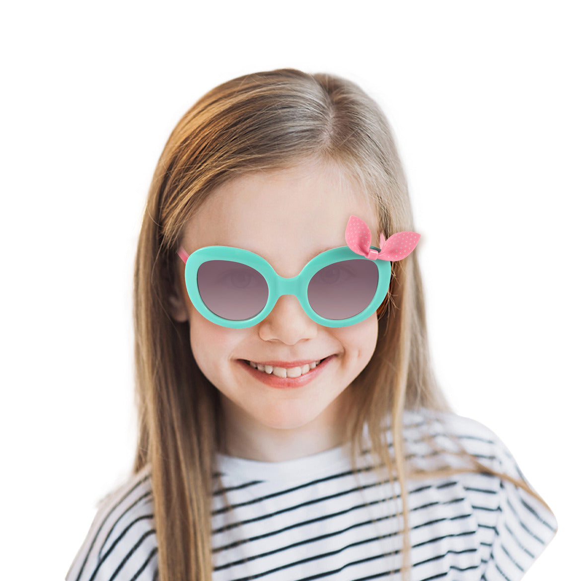 Spiky Cats-Eye UV Protected Sunglass - Green Pink