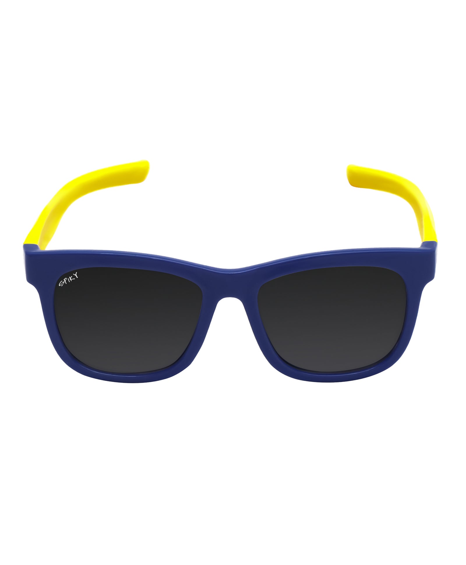Spiky Rectangle UV Protected Sunglass - Blue Yellow