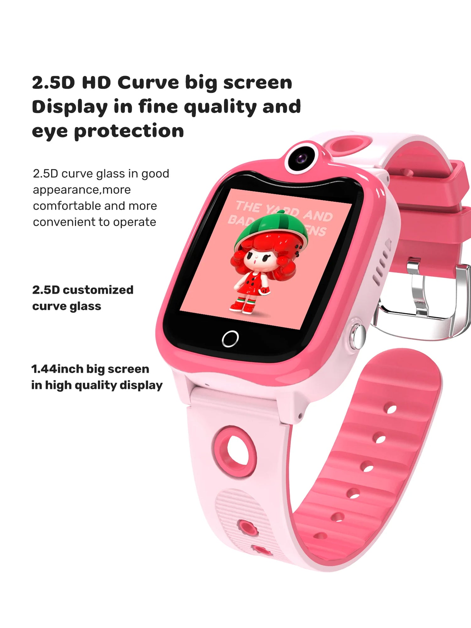 Spiky Ghould 2G calling GPS Tracking Waterproof Smartwatch for Kids with Torch, Games & SOS button- Multi Color