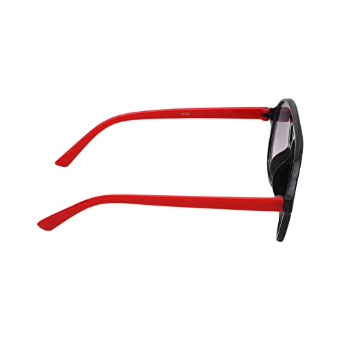 Spiky Aviator UV Protected Sunglass - Black Red