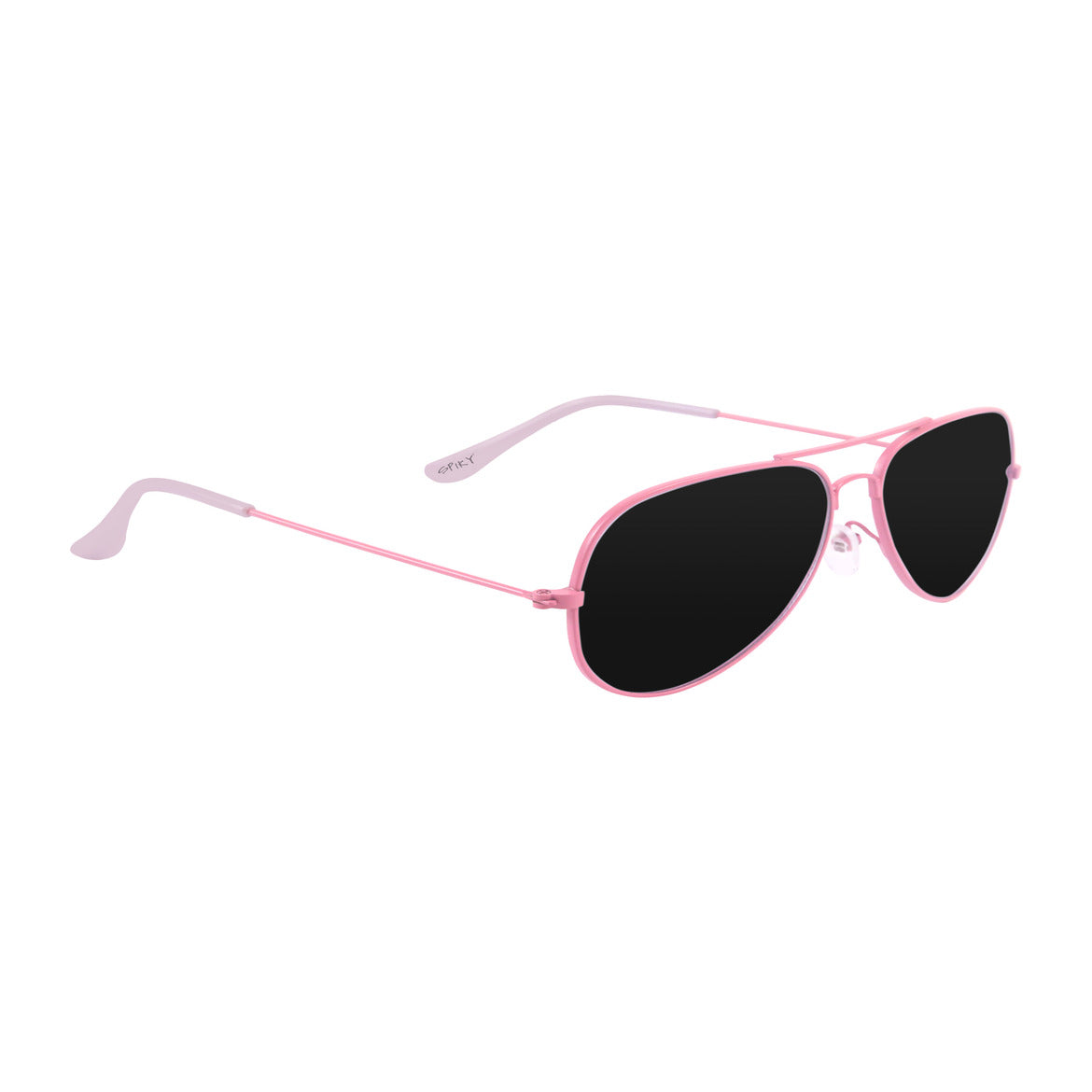 Spiky Aviator UV Protected Sunglass - Light Pink Grey