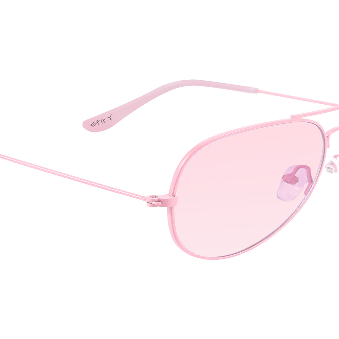Spiky Aviator UV Protected Sunglass - Pink Pink