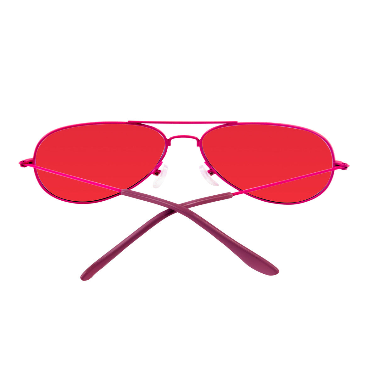 Spiky Aviator UV Protected Sunglass - Red Red