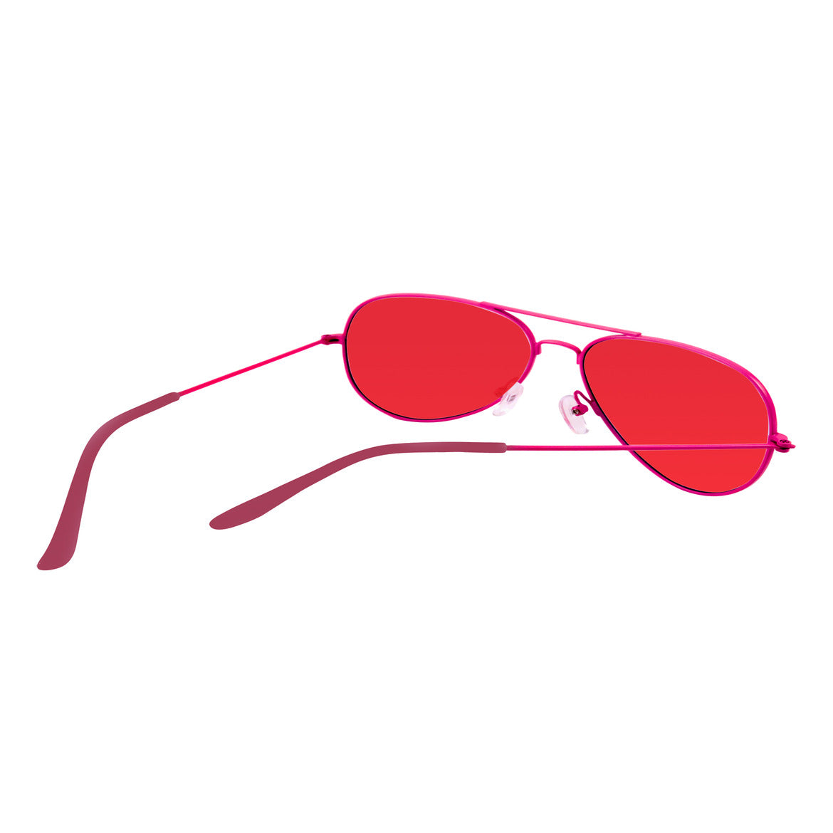 Spiky Aviator UV Protected Sunglass - Red Red