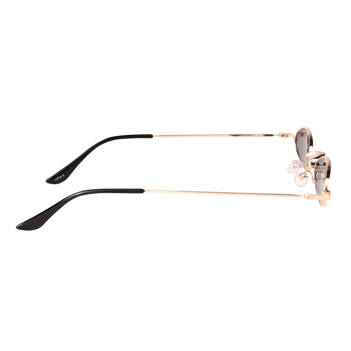 Spiky 100 % UV Protection Oval Sunglasses - Gold Black