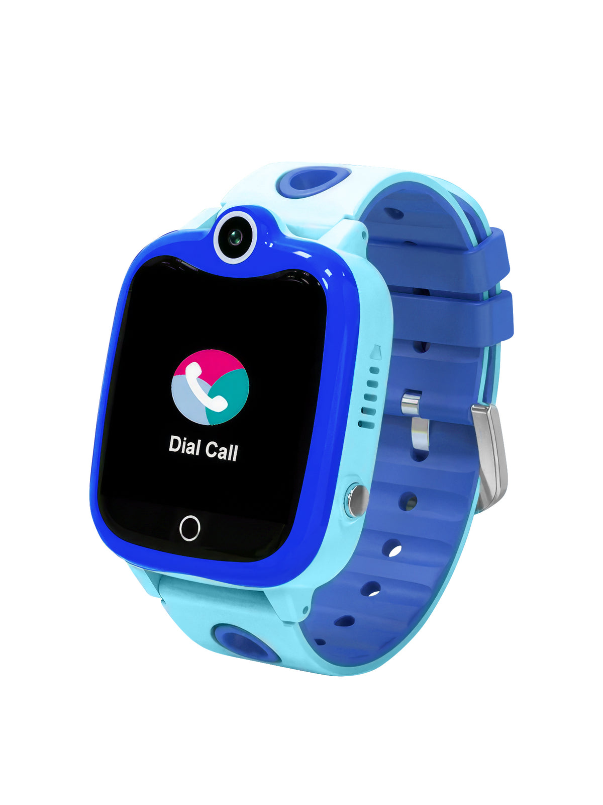 Spiky Ghould 2G calling GPS Tracking Waterproof Smartwatch for Kids with Torch, Games & SOS button- Multi Color